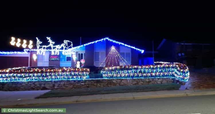 Christmas Light display at 94 Outtrim Avenue, Calwell