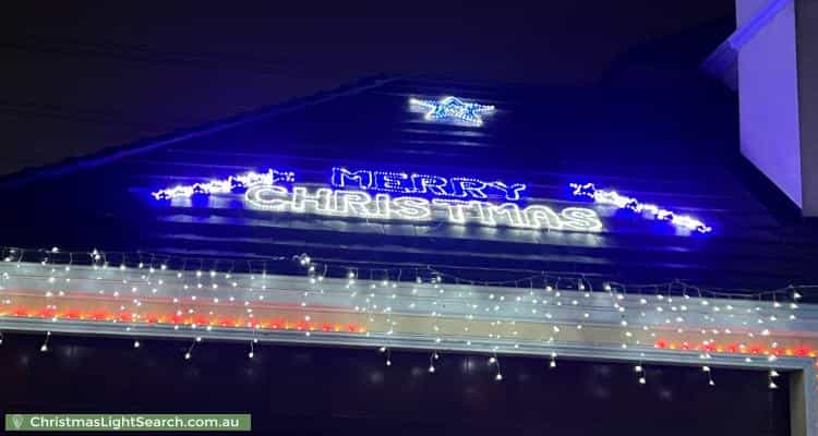 Christmas Light display at 22 Sandpiper Drive, Taylors Lakes