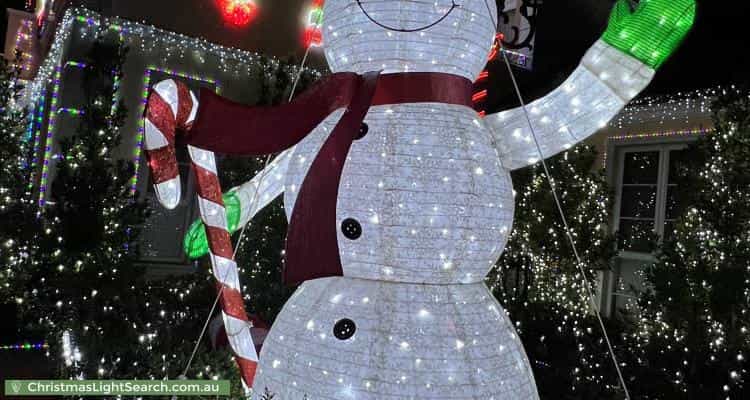 Christmas Light display at 22 Sandpiper Drive, Taylors Lakes