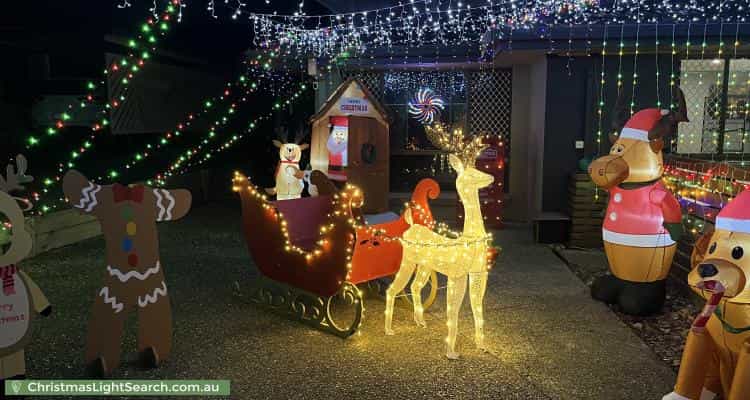 Christmas Light display at 32 Jacaranda Road, Capalaba