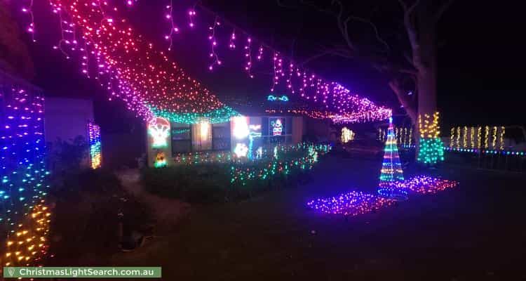 Christmas Light display at 394 Hancock Road, Surrey Downs