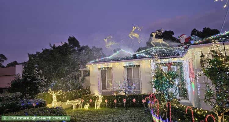 Christmas Light display at 2 Hartsmere Drive, Berwick