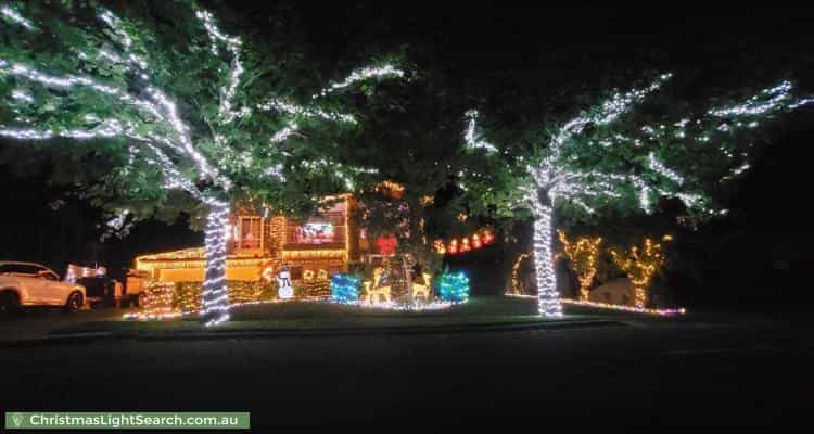 Christmas Light display at 43 McClelland Avenue, Nicholls