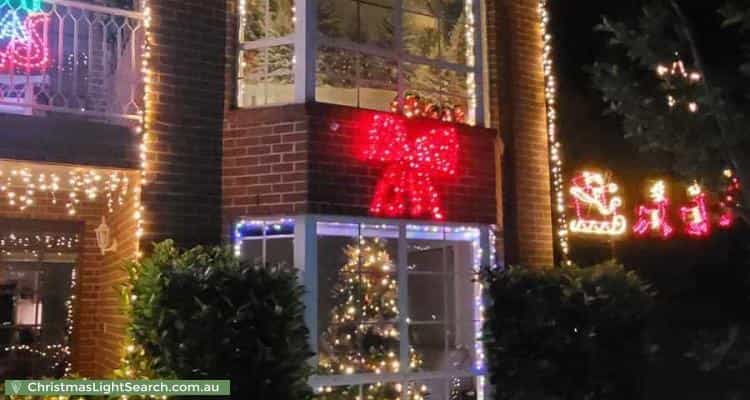 Christmas Light display at 43 McClelland Avenue, Nicholls