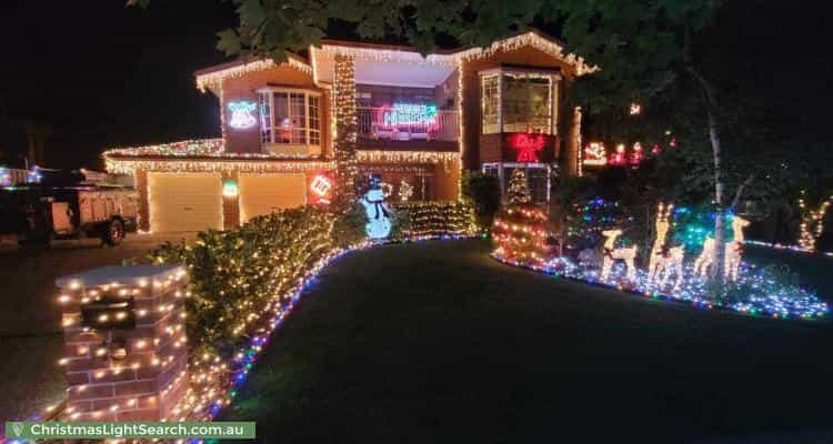 Christmas Light display at 43 McClelland Avenue, Nicholls