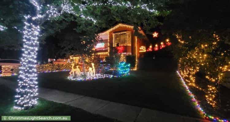 Christmas Light display at 43 McClelland Avenue, Nicholls