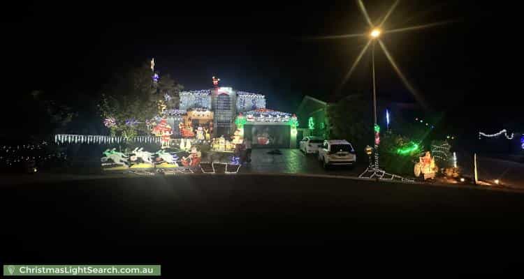 Christmas Light display at 18 Tully Place, Jerrabomberra