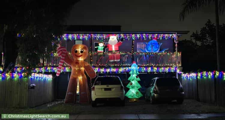 Christmas Light display at 6 Birch Street, Kingston