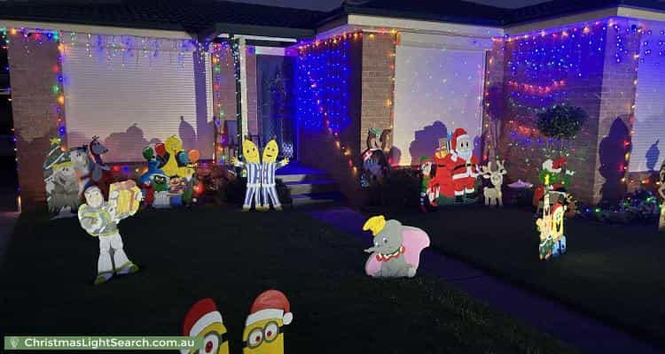 Christmas Light display at 3 Shelley Place, Wetherill Park