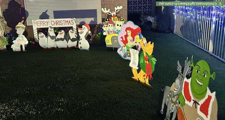 Christmas Light display at 3 Shelley Place, Wetherill Park