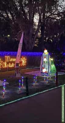 Christmas Light display at 73 Timor Avenue, Loganholme