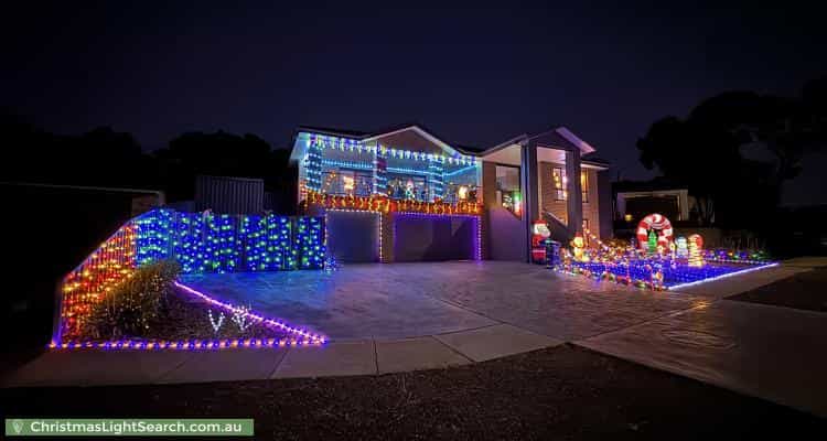 Christmas Light display at 22 Freeman Street, Conder