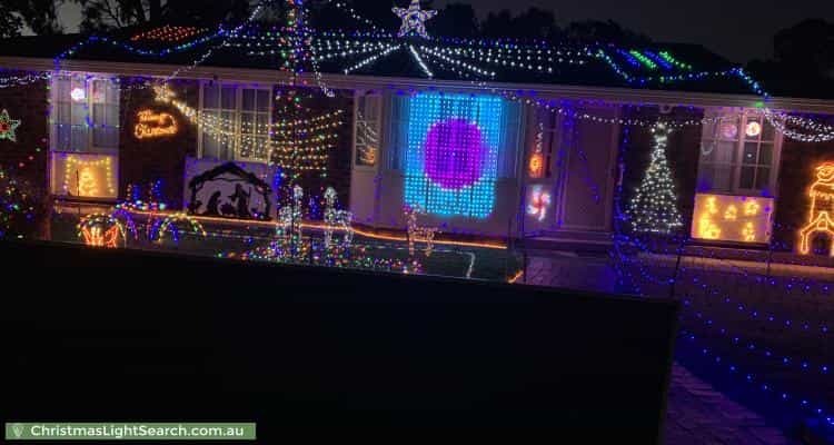 Christmas Light display at 10 Lindon Street, Elizabeth Vale
