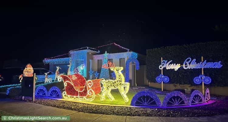 Christmas Light display at 58 Corringa Way, Craigieburn