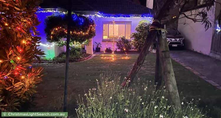 Christmas Light display at 9 Surrey Street, Bentleigh East