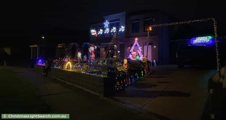 Christmas Light display at 54 Baden Powell Drive, Tarneit