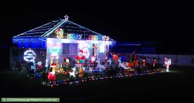 Christmas Light display at 6 Duke Street, Morpeth