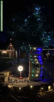 Christmas Light display at 25 Birt Avenue, Salisbury Heights