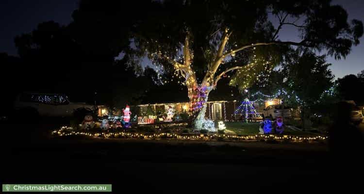 Christmas Light display at 25 Birt Avenue, Salisbury Heights