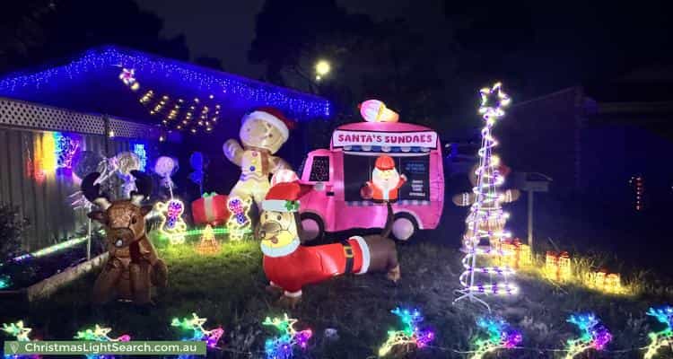 Christmas Light display at 22 Colorado Court, Werribee