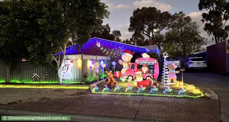Christmas Light display at 22 Colorado Court, Werribee