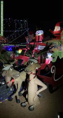 Christmas Light display at 17 Throsby Close, Karabar