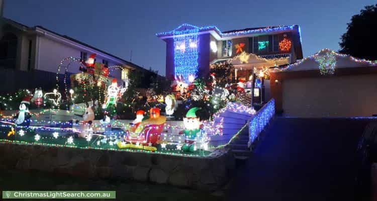 Christmas Light display at 2 Valley View Crescent, Berwick