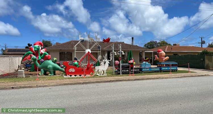 Christmas Light display at  Koonya Avenue, Seaford