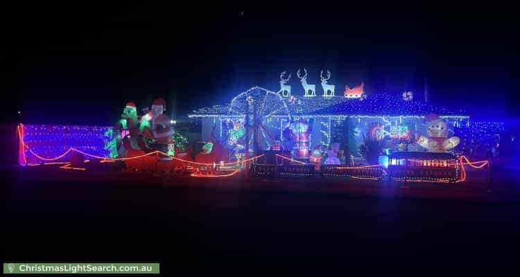 Christmas Light display at  Koonya Avenue, Seaford