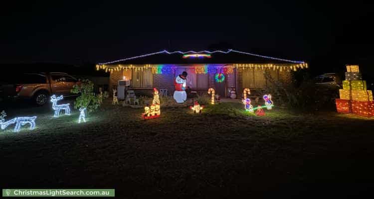 Christmas Light display at 16 Wanbi Court, Craigmore