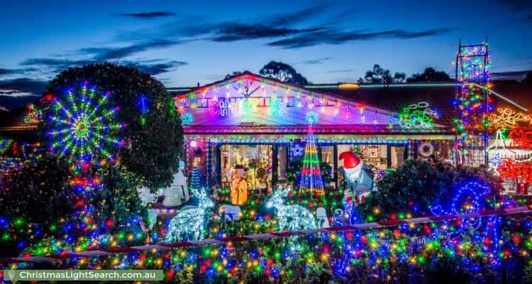 Christmas Light display at 17 Middleton Circuit, Gowrie