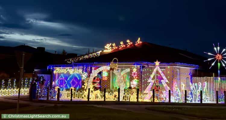 Christmas Light display at 10 Atlas Drive, Cranbourne West