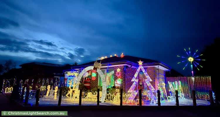 Christmas Light display at 10 Atlas Drive, Cranbourne West