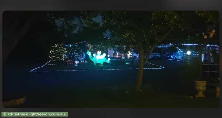 Christmas Light display at 15 Edmonton Place, Kingsley