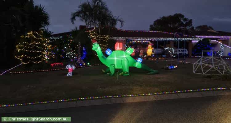 Christmas Light display at 15 Edmonton Place, Kingsley