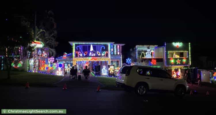 Christmas Light display at 36 Sugarloaf Street, Wavell Heights