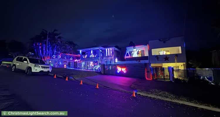 Christmas Light display at 36 Sugarloaf Street, Wavell Heights