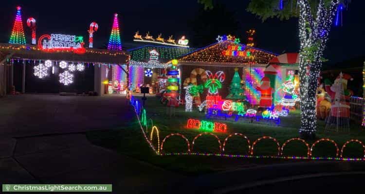 Christmas Light display at 8 Egret Court, Werribee