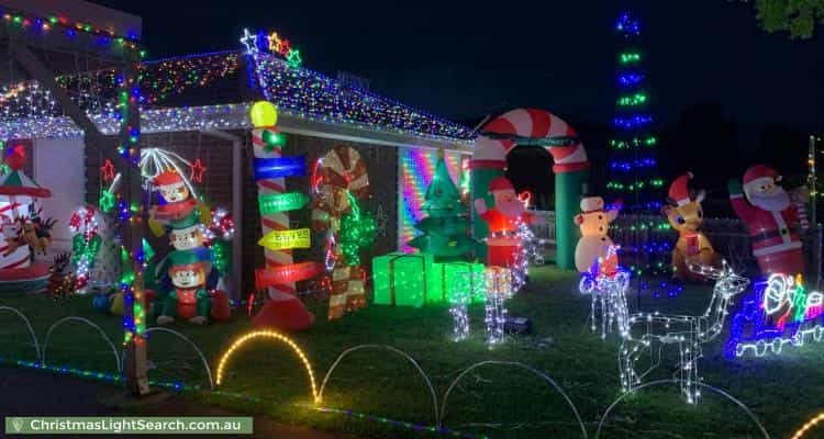 Christmas Light display at 8 Egret Court, Werribee