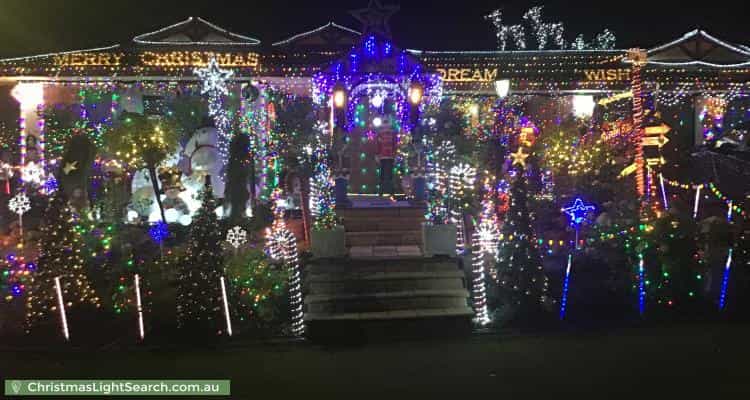 Christmas Light display at 1 Partalunga Circuit, Woodcroft