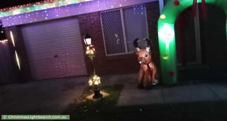 Christmas Light display at 19 Clearview Crescent, Clearview