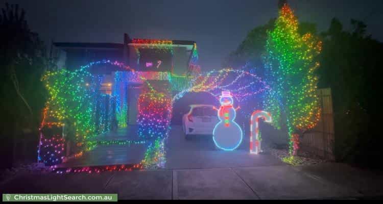 Christmas Light display at 14A Claronga Street, Bentleigh East