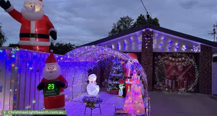 Christmas Light display at 14 Jabiru Street, Longreach