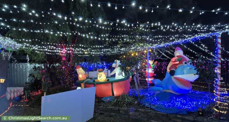 Christmas Light display at 25 Lennard Drive, Moana
