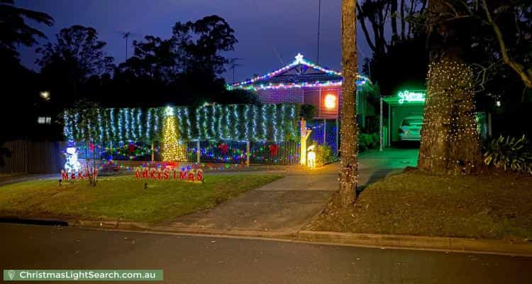 Christmas Light display at 1A Dean Street, West Pennant Hills