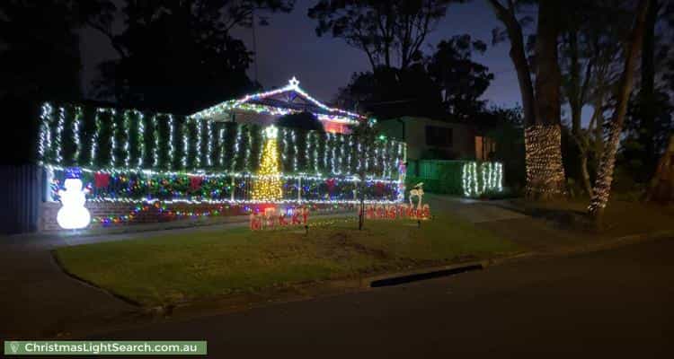 Christmas Light display at 1A Dean Street, West Pennant Hills