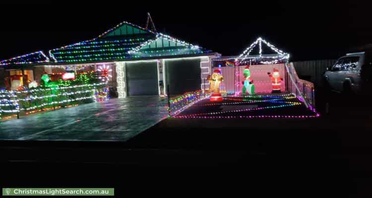 Christmas Light display at 22 Henry Turton Circuit, Wasleys