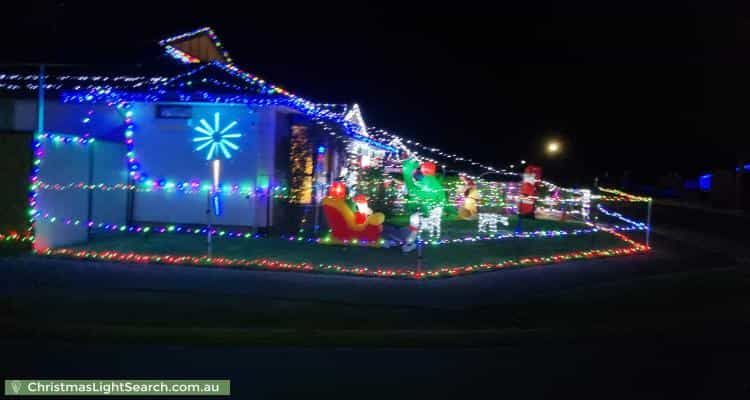 Christmas Light display at 22 Henry Turton Circuit, Wasleys