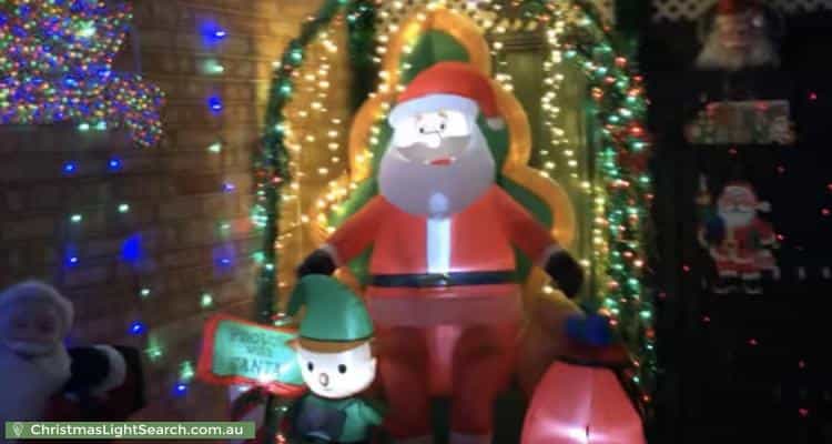 Christmas Light display at 16 Herald Rise, Greenfields