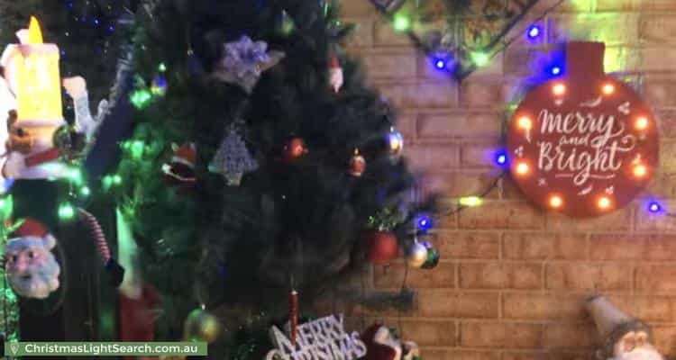 Christmas Light display at 16 Herald Rise, Greenfields